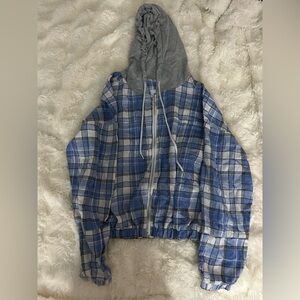 Flannel Jacket with Hood